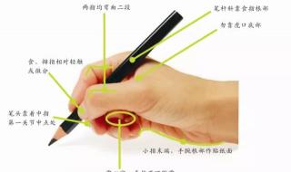 钢笔正确的握笔姿势